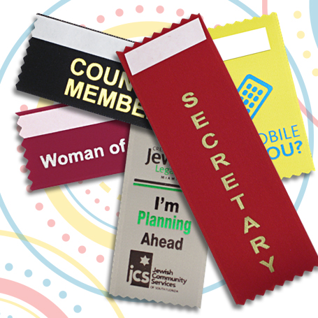 Badge Ribbons and 18 Ways To Use Them - Ribbon Impressions